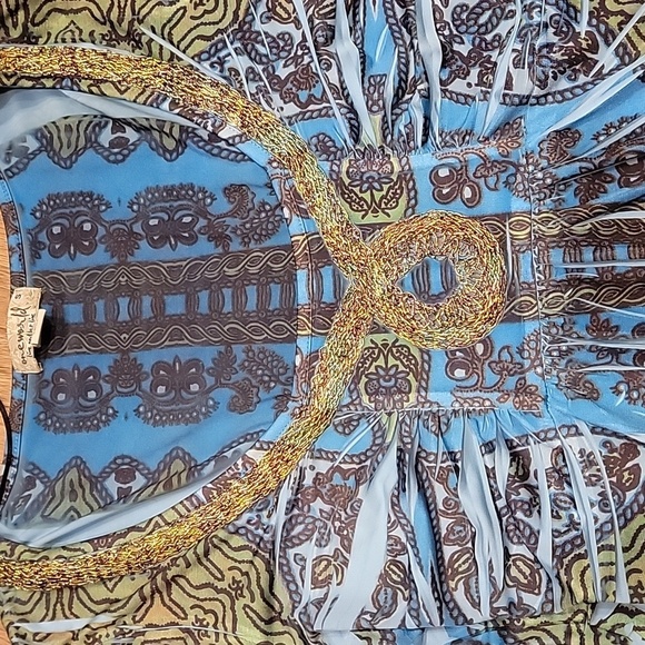 NEW Oneworld Bohemian Print Tunic Top - Picture 2 of 8